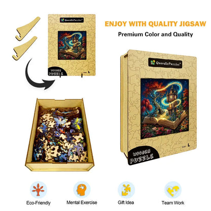 The Magic Storybook A Tale of Time Wooden Jigsaw Puzzle