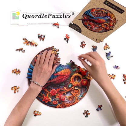 Bird and bloom 2 Wooden Jigsaw Puzzle