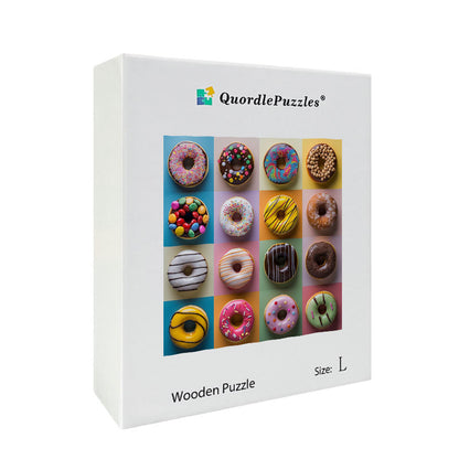 Donut Palette Wooden Jigsaw Puzzle