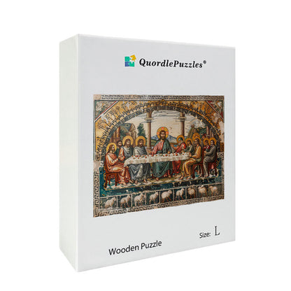 Last Supper Mosaic Wooden Jigsaw Puzzle