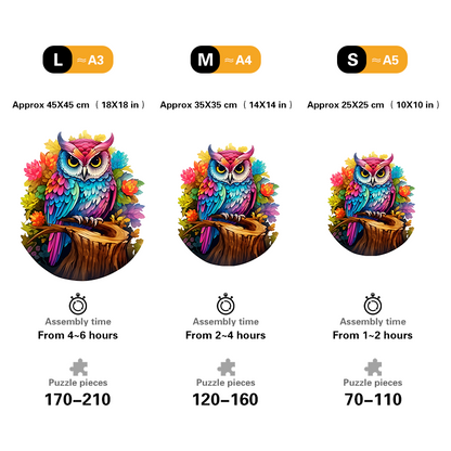 🔥LAST DAY 92% OFF-Rainbow owl on a branch
