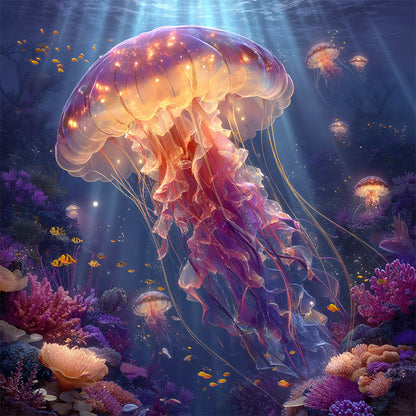 Jellyfish Fantasy Wooden Jigsaw Puzzle