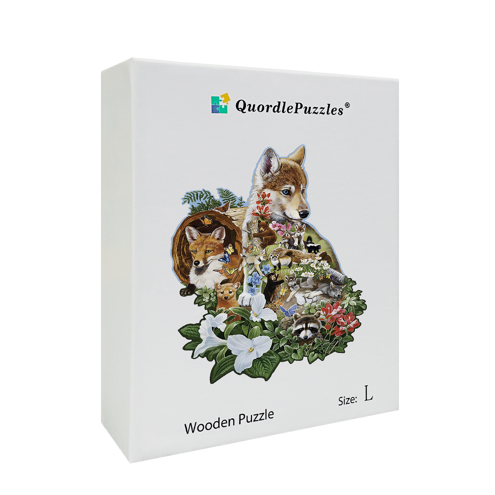 🔥LAST DAY 90% -Wolf Face Wooden Jigsaw Puzzle
