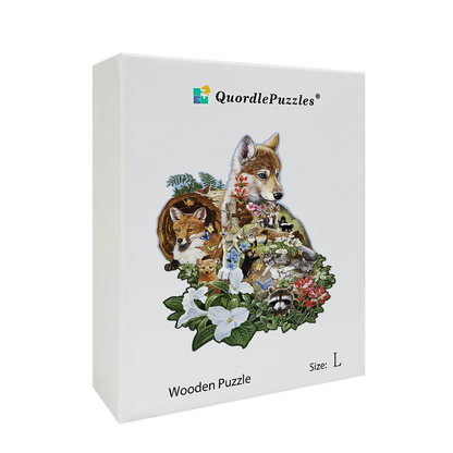 🔥LAST DAY 90% -Wolf Face Wooden Jigsaw Puzzle