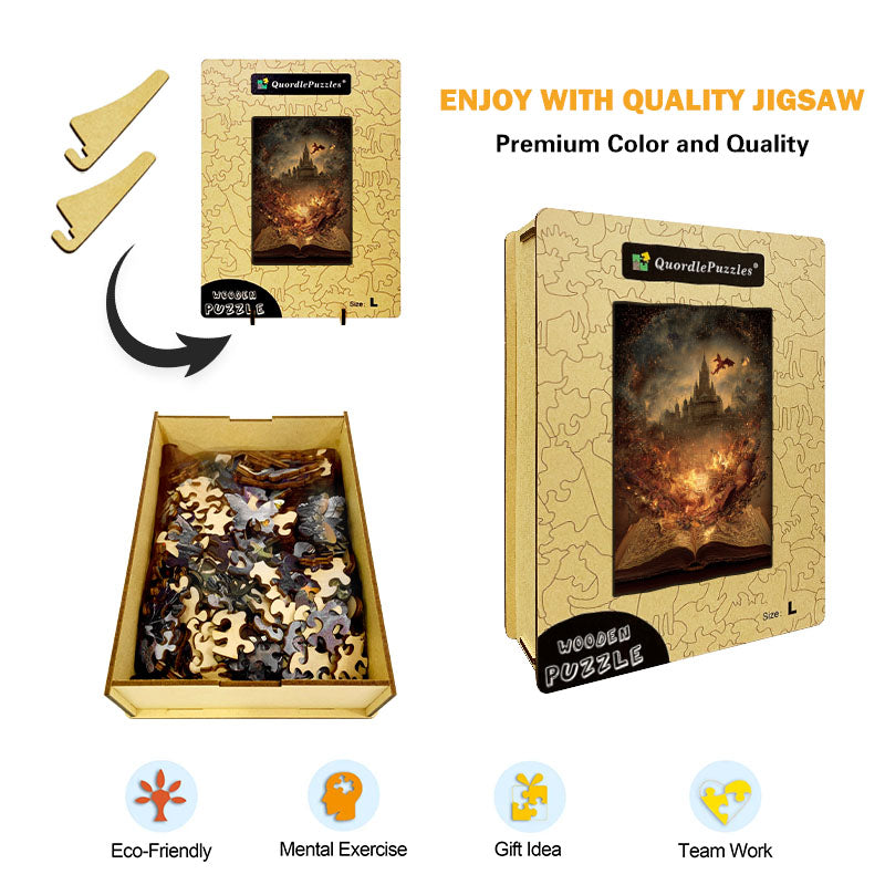 Fantasy Unleashed Wooden Jigsaw Puzzle