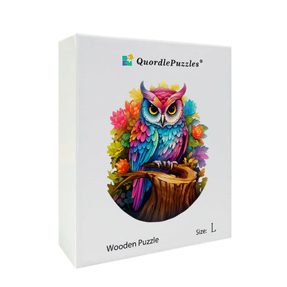 🔥LAST DAY 92% OFF-Rainbow owl on a branch