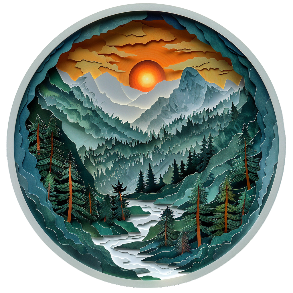Paper Mountains Wooden Jigsaw Puzzle