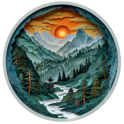 Paper Mountains Wooden Jigsaw Puzzle