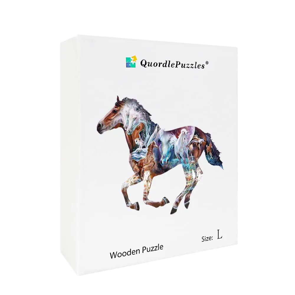 🔥LAST DAY 92% -The Mystery Of The Horse Wooden Jigsaw Puzzle