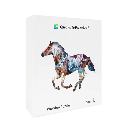 🔥LAST DAY 92% -The Mystery Of The Horse Wooden Jigsaw Puzzle