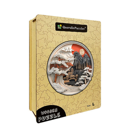 Paper Landscape Wooden Jigsaw Puzzle