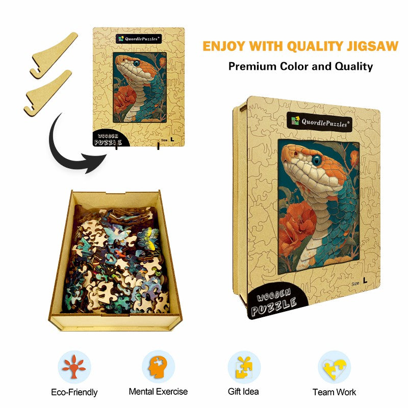 King Cobra Wooden Jigsaw Puzzle