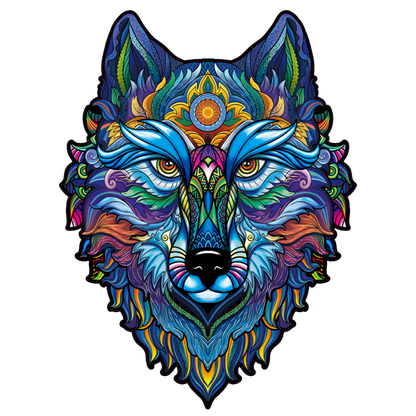 Blue Wolf King Puzzle