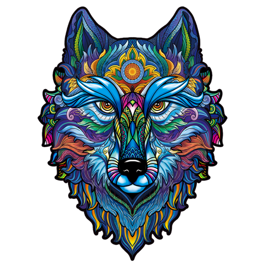 Blue Wolf King Puzzle