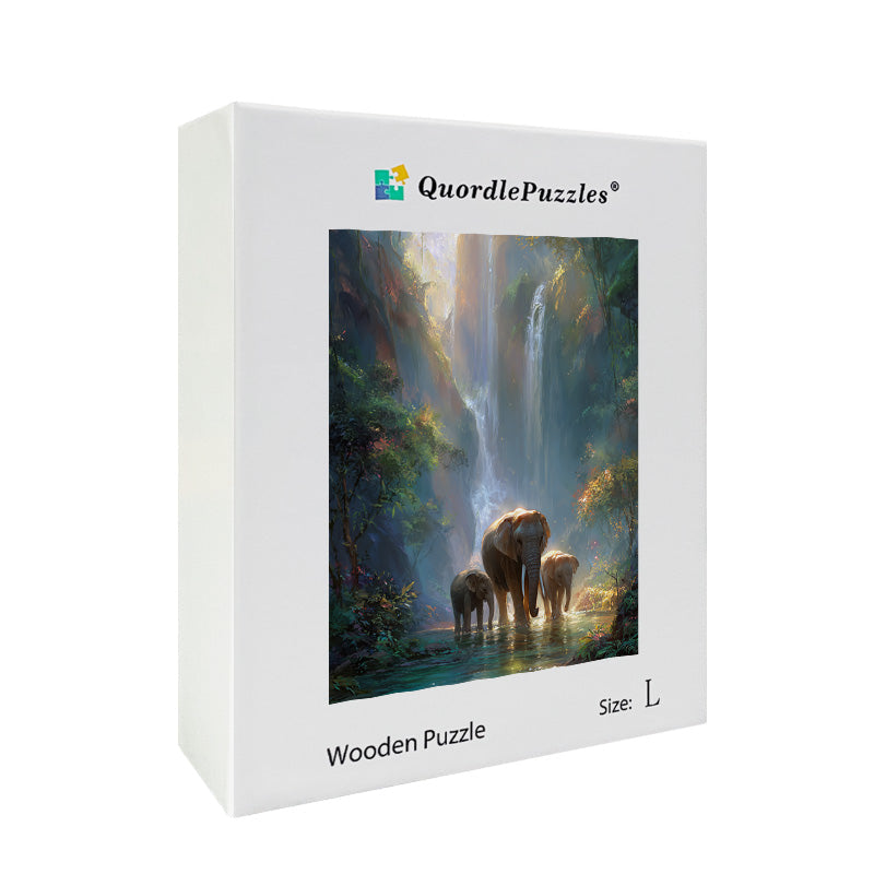 Jungle Light Wooden Jigsaw Puzzle
