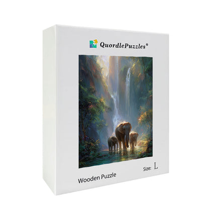 Jungle Light Wooden Jigsaw Puzzle