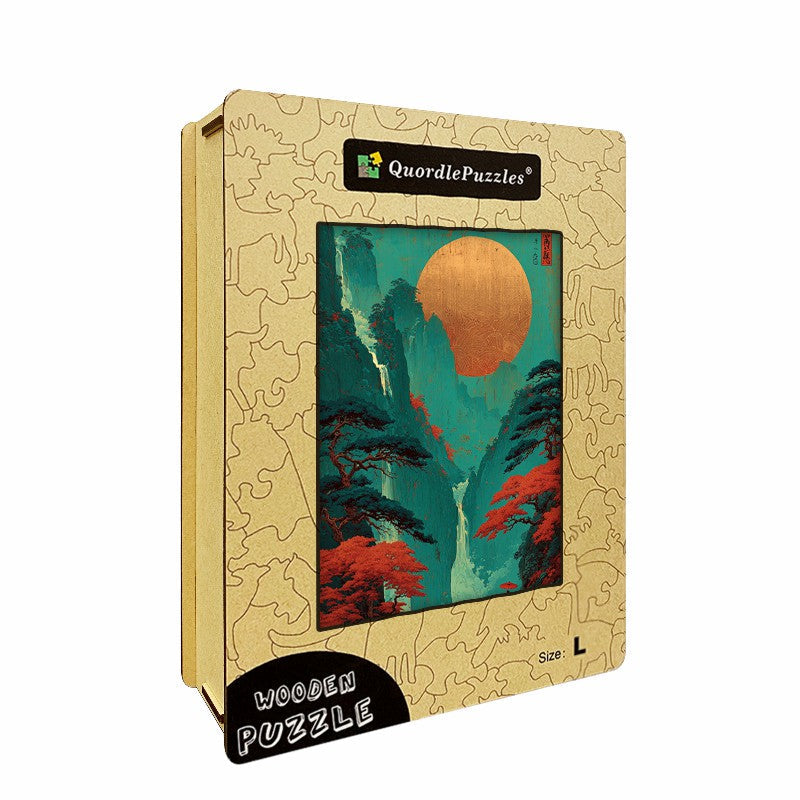 Vertical Scroll Wooden Jigsaw Puzzle