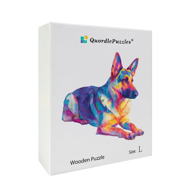 Artistic Dog Wooden Puzzle