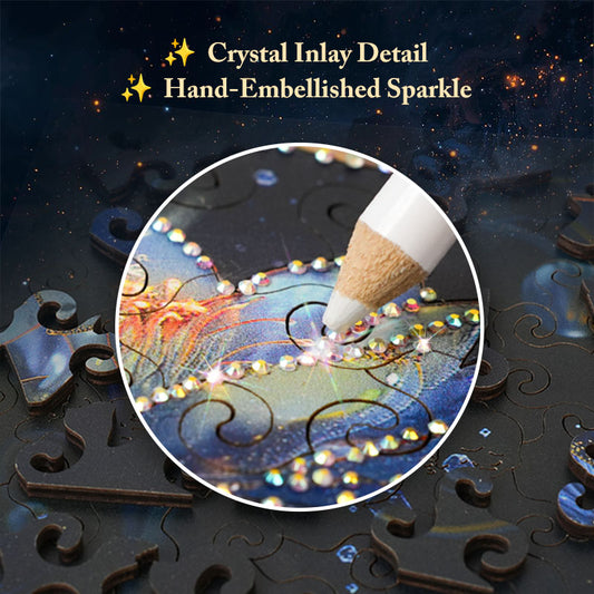 Blue Lotus Hummingbird – Crystal Edition