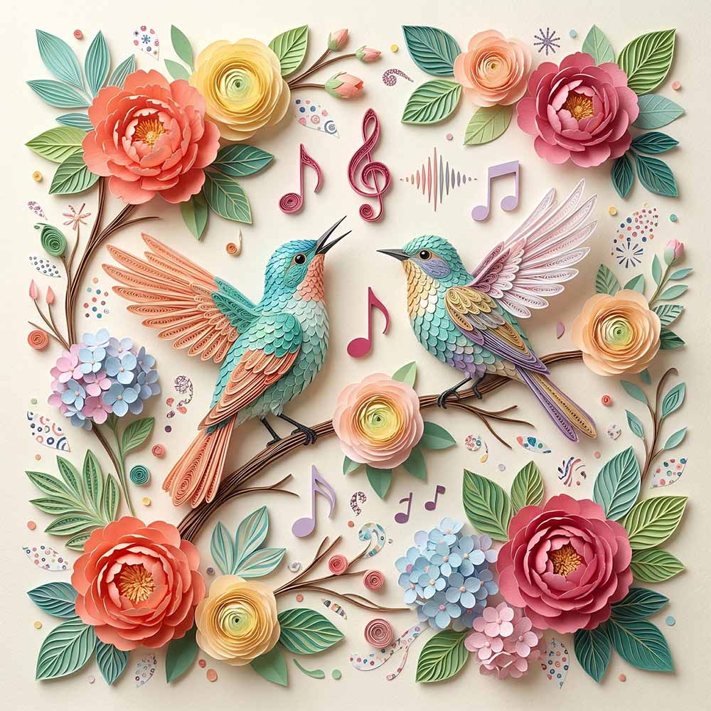Melody of Spring Birds Wooden Jigsaw Puzzle