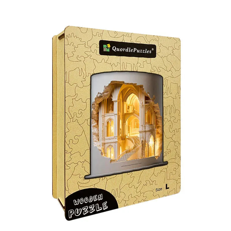 Gothic Cathedral Wooden Jigsaw Puzzle