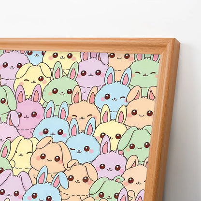 Rabbits - Wooden Coloring Puzzle