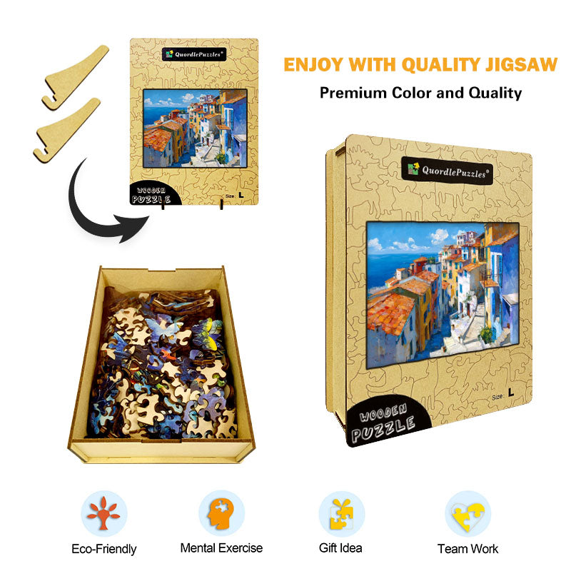 Coastal Climb Wooden Jigsaw Puzzle