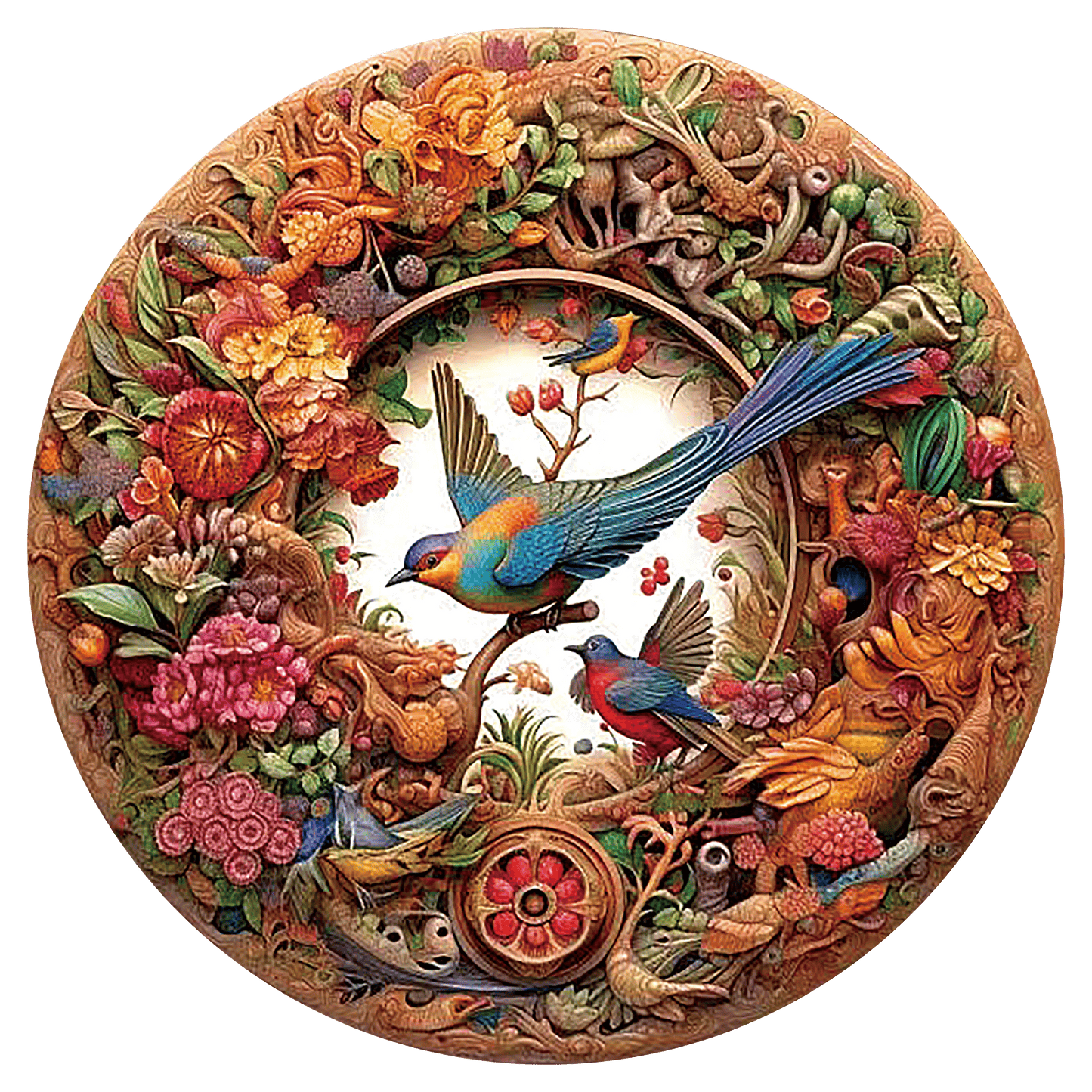 🔥Last Day 83% OFF-Bird and Bloom Wooden Jigsaw Puzzle