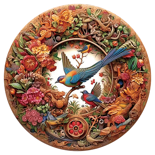 🔥Last Day 83% OFF-Bird and Bloom Wooden Jigsaw Puzzle