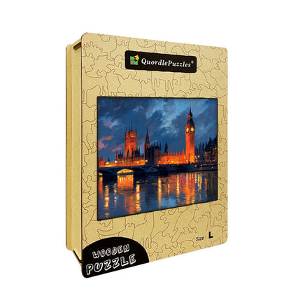 Big Ben at Night Wooden Jigsaw Puzzle