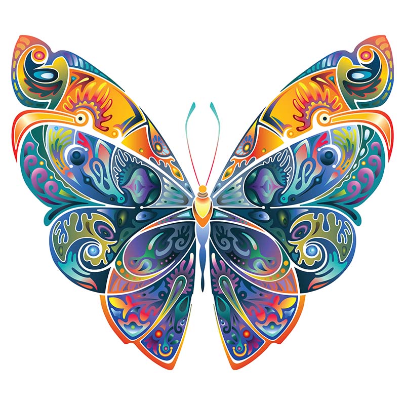 Bright Butterfly Puzzle