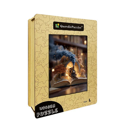 Storybook Steam Train Wooden Jigsaw Puzzle