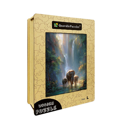 Jungle Light Wooden Jigsaw Puzzle