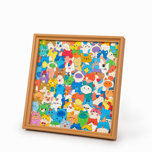 Quordle Puzzles® Wooden Coloring Puzzle – Build It. Color It. Love It.