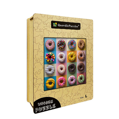 Donut Palette Wooden Jigsaw Puzzle