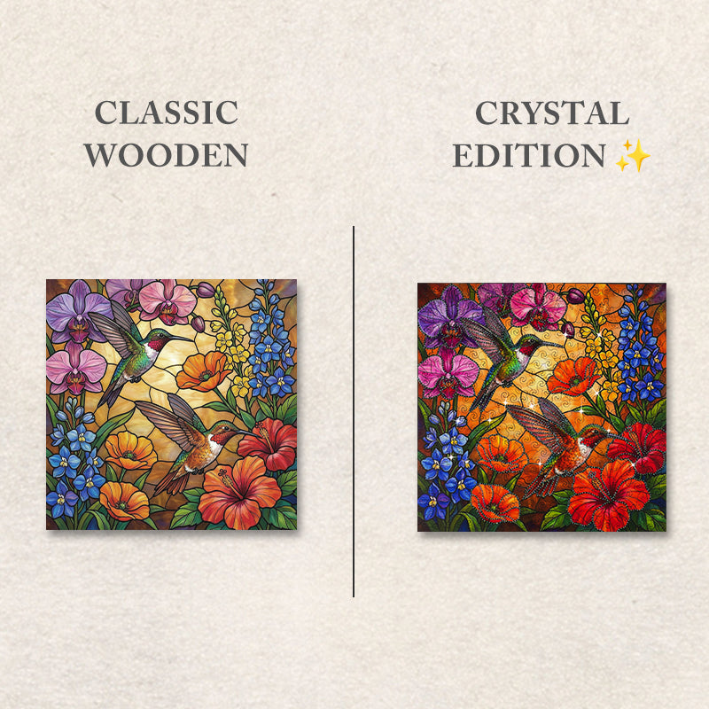 Hummingbird Paradise Bloom – Crystal Edition