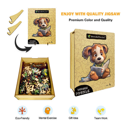 🔥LAST DAY 86% OFF -  Cute Dog Reading Book