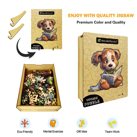 🔥LAST DAY 86% OFF -  Cute Dog Reading Book