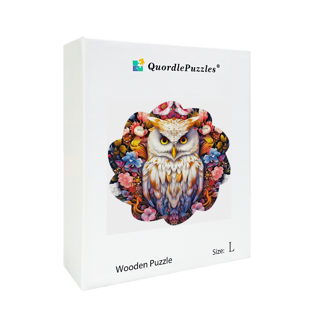 🔥LAST DAY 86% -Minimal Cute Baby Owl Wooden Jigsaw Puzzle