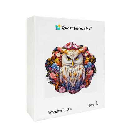 🔥LAST DAY 86% -Minimal Cute Baby Owl Wooden Jigsaw Puzzle