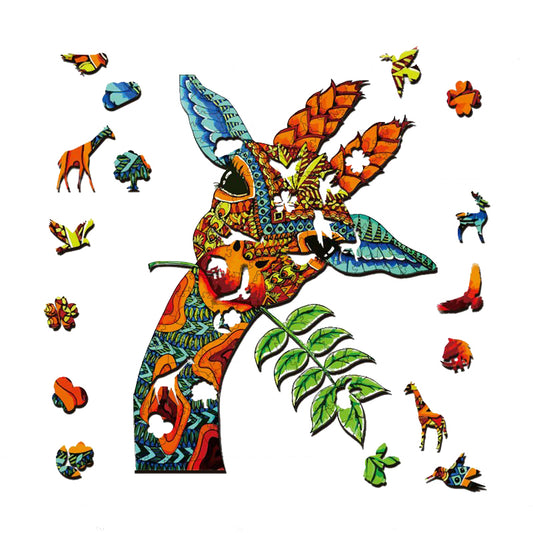 Curious Giraffe Jigsaw Puzzle