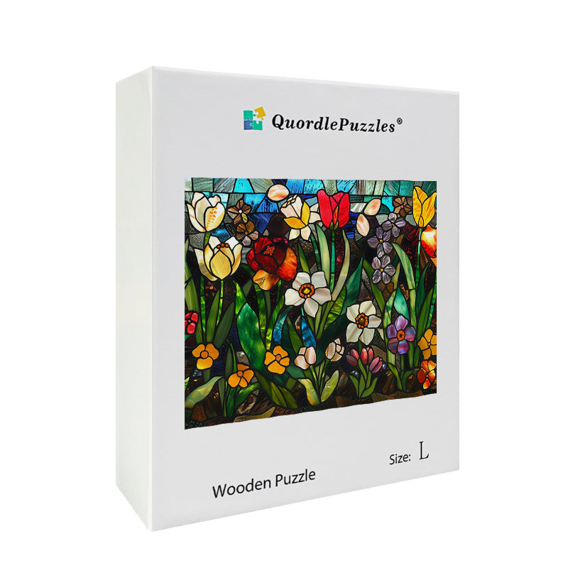 Spring Light Garden Wooden Jigsaw Puzzle