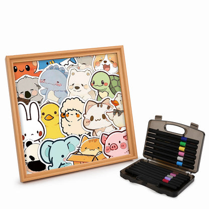 Animal Gathering - Wooden Coloring Puzzle