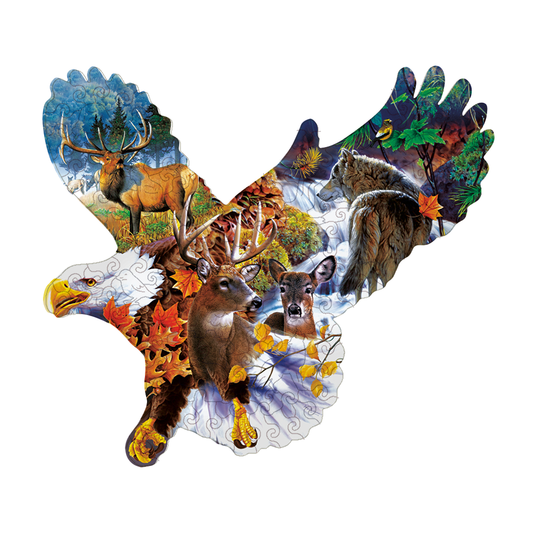 🔥LAST DAY 92% OFF-Eagle Eye Wooden Jigsaw Puzzle