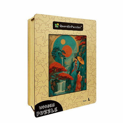 Scroll Art Wooden Jigsaw Puzzle