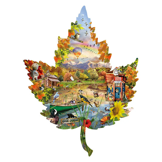 Autumn Shoreline Wooden Jigsaw Puzzle
