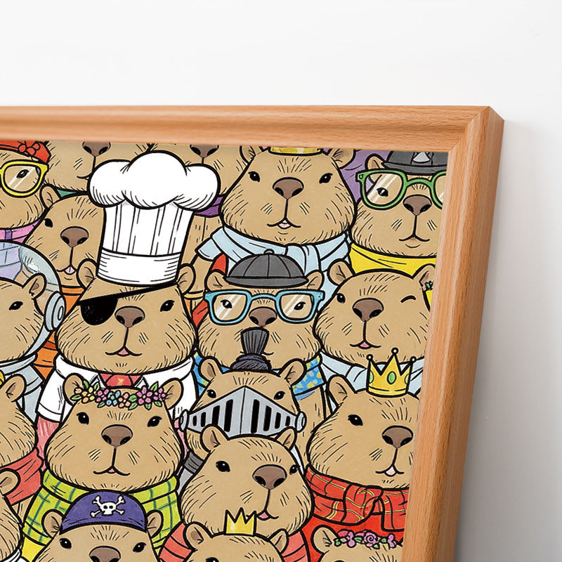 Hamsters- Wooden Coloring Puzzle