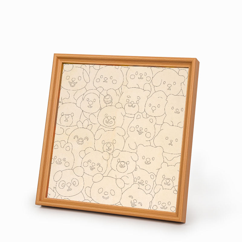 Bear Buddies - Wooden Coloring Puzzle