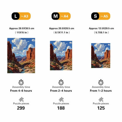 Desert Canyon Wooden Jigsaw Puzzle