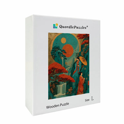 Scroll Art Wooden Jigsaw Puzzle